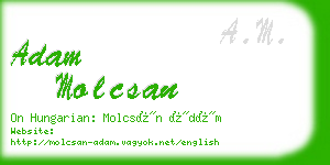 adam molcsan business card